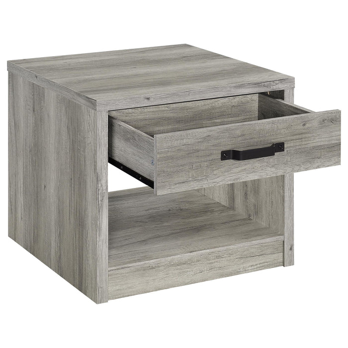 Nuberg - 1 Drawer Table - Gray