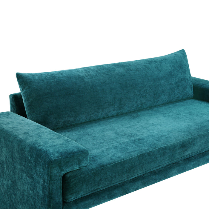 Upholstered 3 Seater Sofa With Wide Armrests