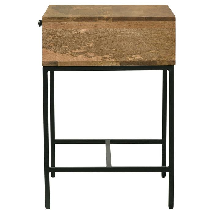Wyrik - Rectangular Side End Table - Honey