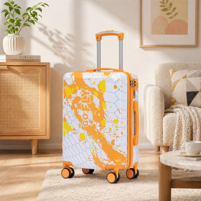 Luggage With Combination Lock, Lightweight Carry-On Suitcase