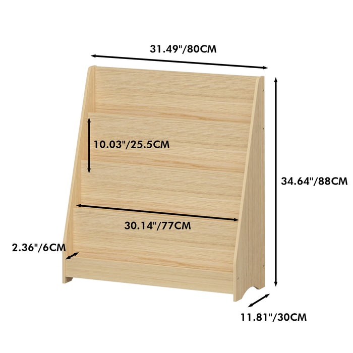 4 Tier Bookshelf, Toddler Book Display Shelves