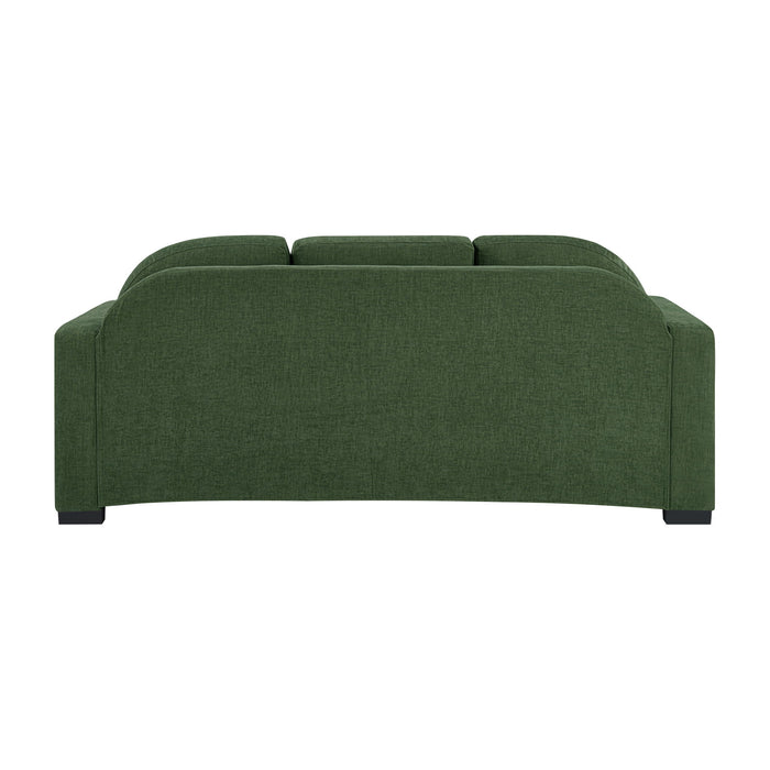 Modern 3 Seater Sofa With Curved Backrest