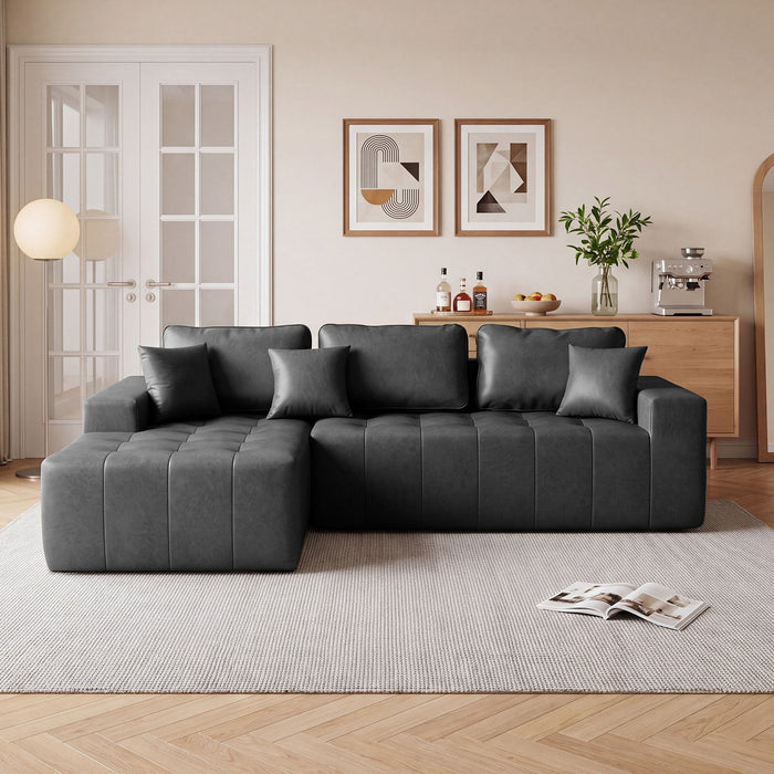 L - Shaped Corner Chaise Sofa Bed