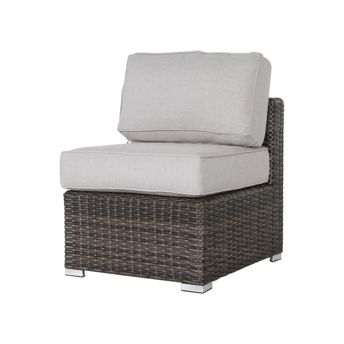 Seating Set With Cushions Handcrafted Wicker Design