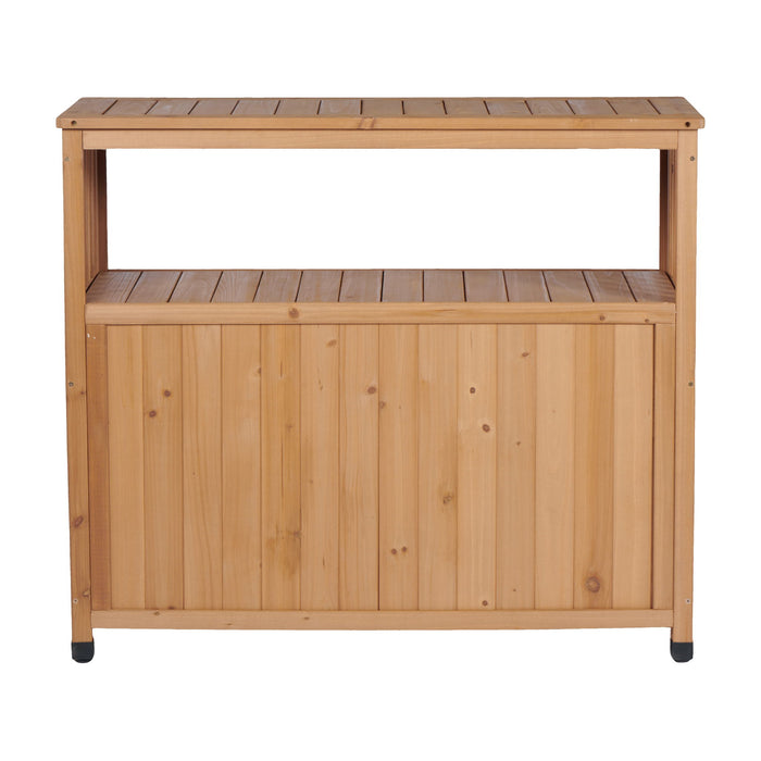 Patio Bar Table Set With Storage