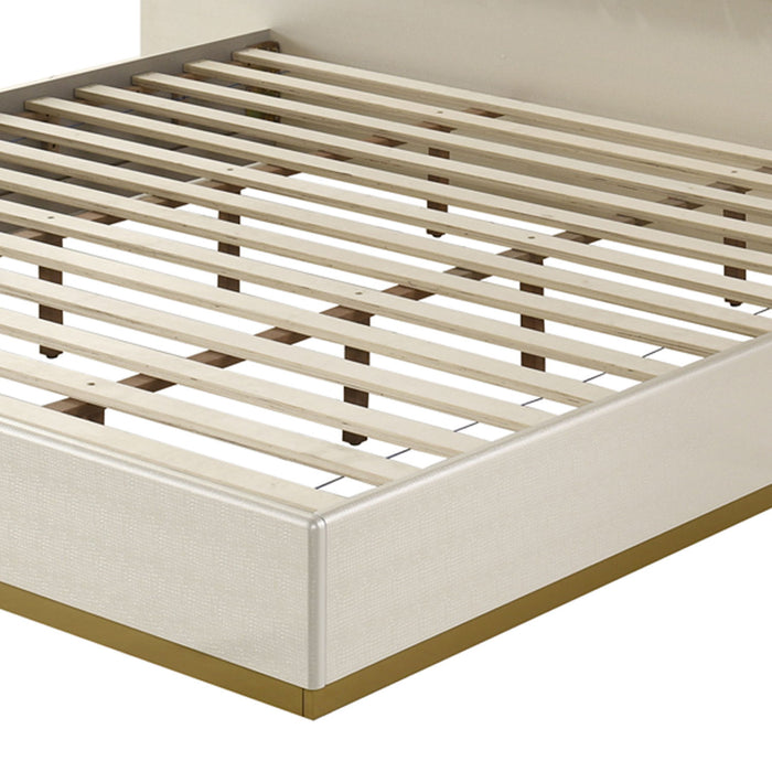 Stanley - Bed With LED Upholstered Headboard