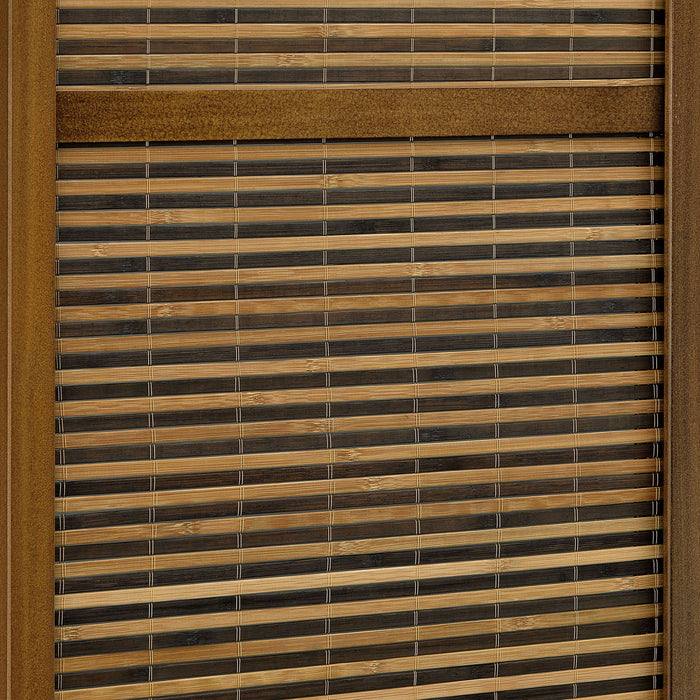 Kenabi - 4 Panel Room Divider Folding Screen - Walnut