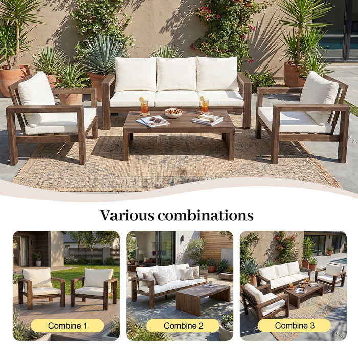 4 Piece Patio Sofa Set