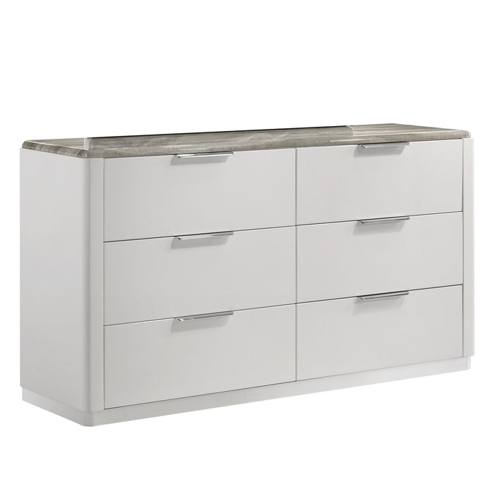 Jazz - 6 Drawer Dresser (Mirror Not Included) - White