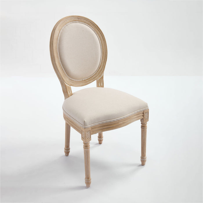 Upholstered With Round Back Dining Chairs (Set of 2)