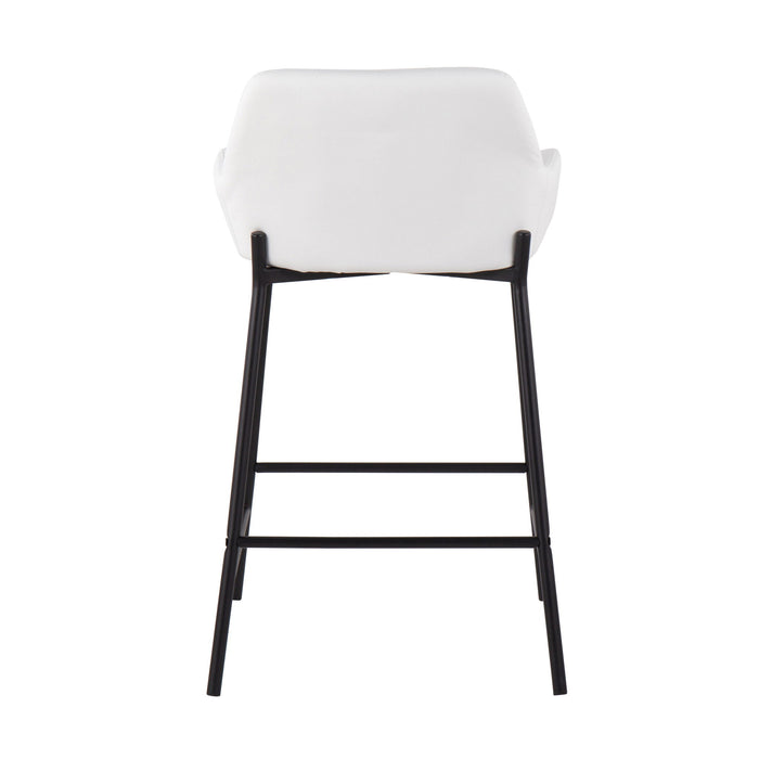 Daniella - Contemporary Fixed Height Counter Stool (Set of 2)