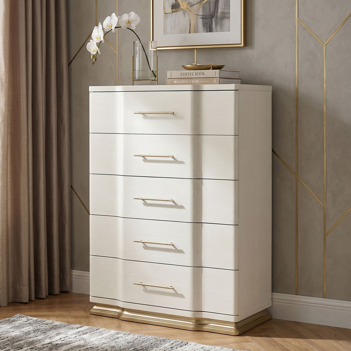 Lexington - 5 Drawer Chest - Beige