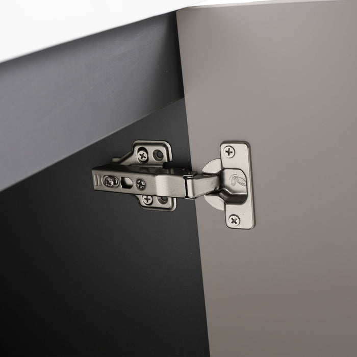 Contemporary Freestanding Bathroom Vanity With Resin Sink & Soft-Close Cabinet Doors