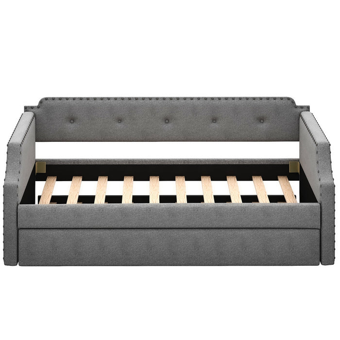 Upholstered Daybed With Trundle