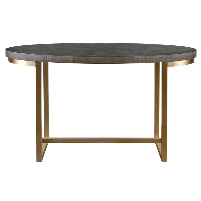 Taja - Oval Desk - Gray
