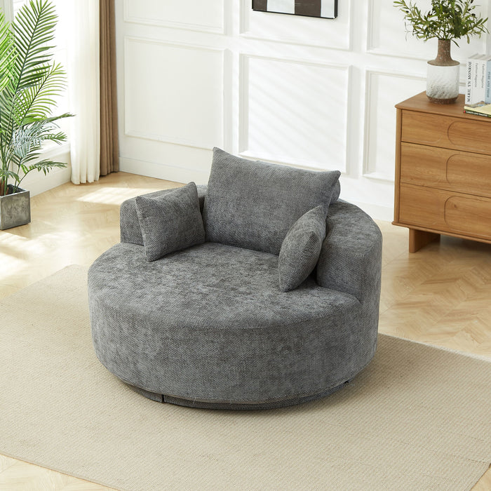 Single 360 Degree Swivel Chair For Living Room