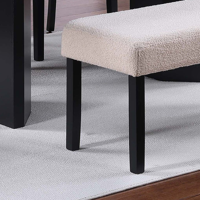Contemporary Dining Bench Soft Upholstered