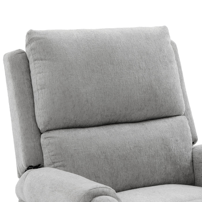 Manual Recliner Massage Chair With Swivel Rocker, 8 Massage Modes, Side Storage Pocket