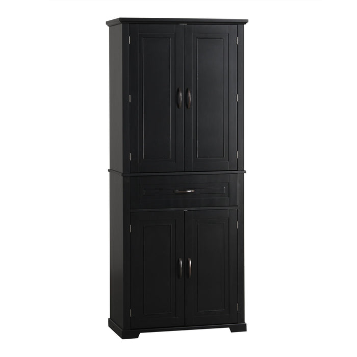 Bathroom Storage Cabinet With Doors And Drawer, Adjustable Shelf