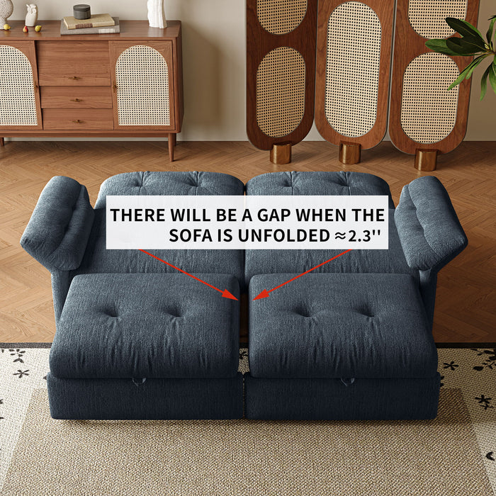 Sofa Bed, 2 In 1 Design For Living Rooms