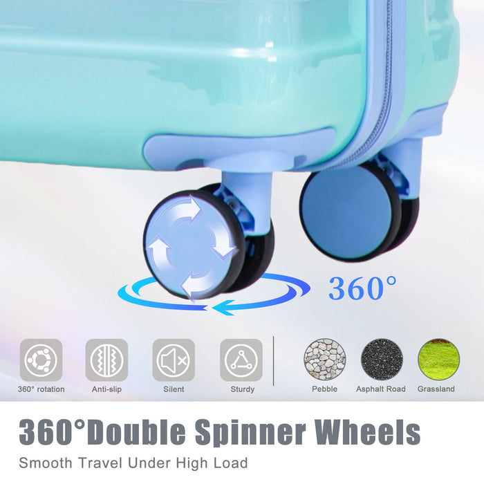 Luggage Set 20" /24" /28" With Combination Lock And Silent Wheels