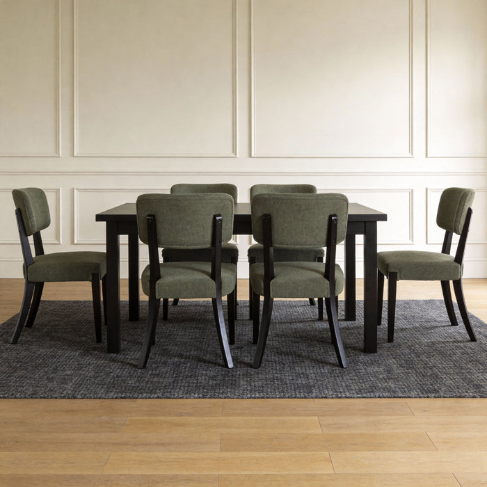 Contemporary Armless Dining Chairs (Set of 2)