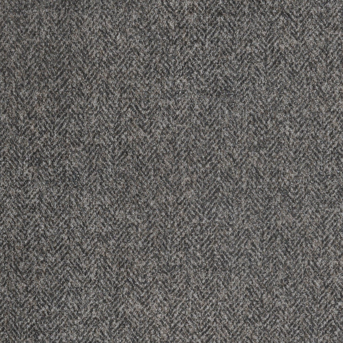 Berlin - 4 Piece Sectional - Gray Herringbone & Sanded Microfiber - Fabric