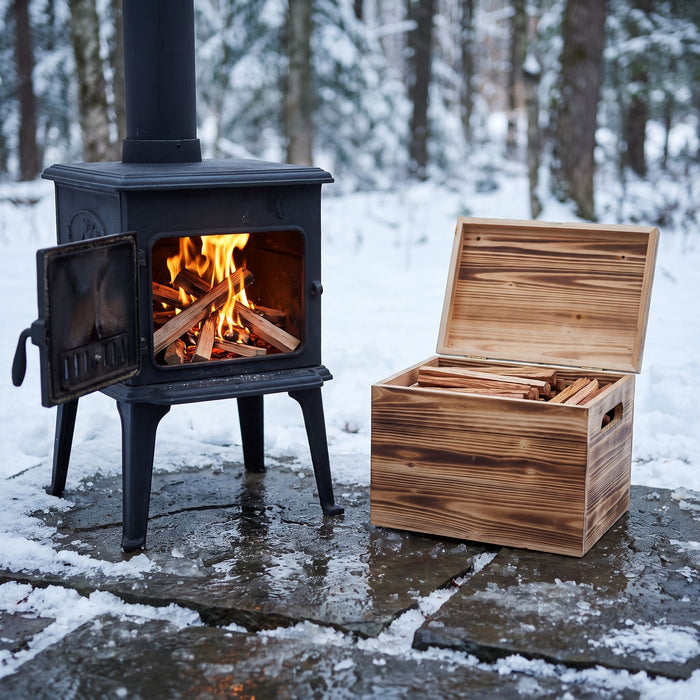 15 Lbs Fatwood Fire Starter Sticks With Box, 100% Natural Kindling Wood, Pine Firewood Firestarter For Campfire, Stove, Fireplace, Bonfires, Grill - Natural