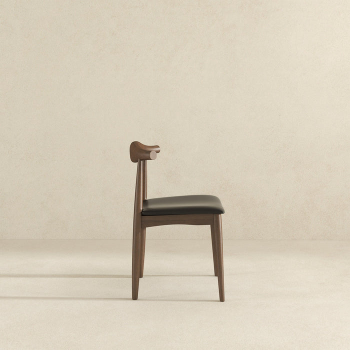 Destiny - Dining Chairs (Set of 2) - Black / Dark Brown