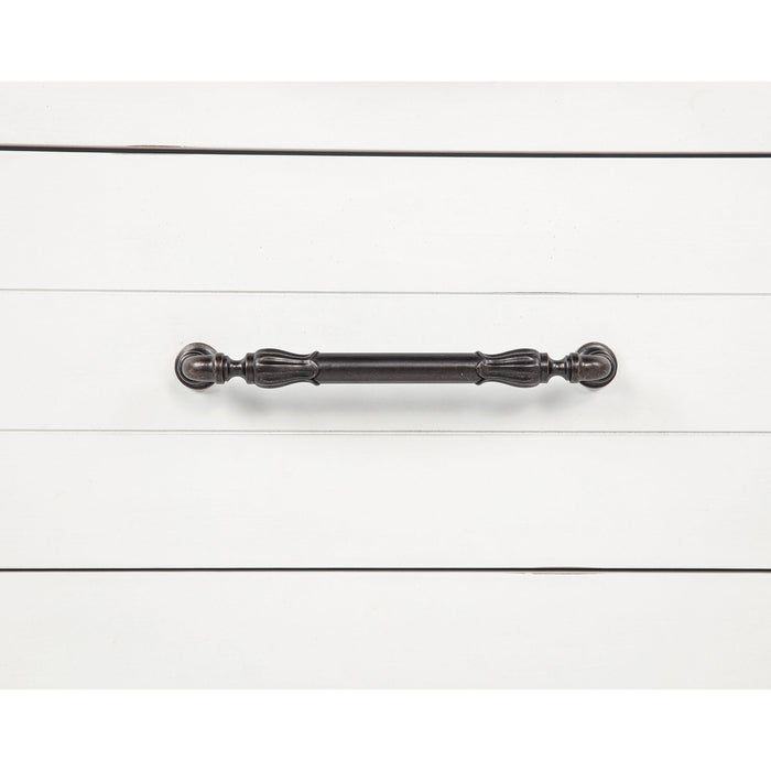 2 Drawer Nightstand With Dual USB Charging Ports - Vintage