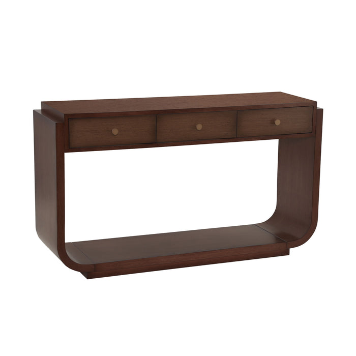 Console Table With 3 Drawers, Display Shelf