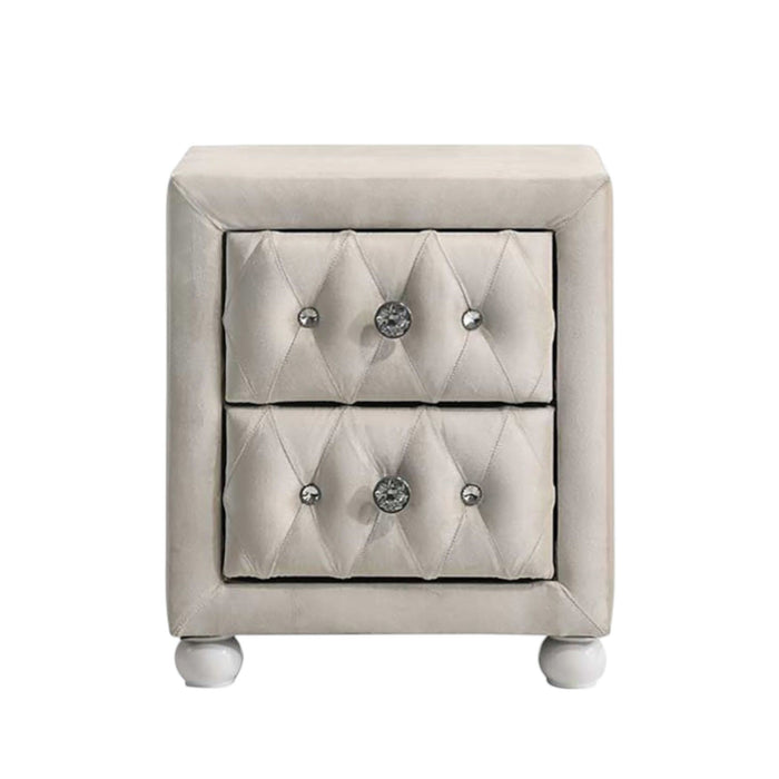 Reggie - Nightstand - Beige