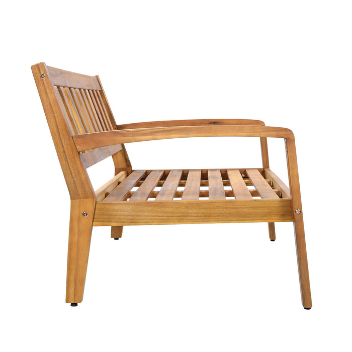 2 Piece Outdoor Conversation Set (Loveseat & Coffee Table With Water-Resistant Cushions)