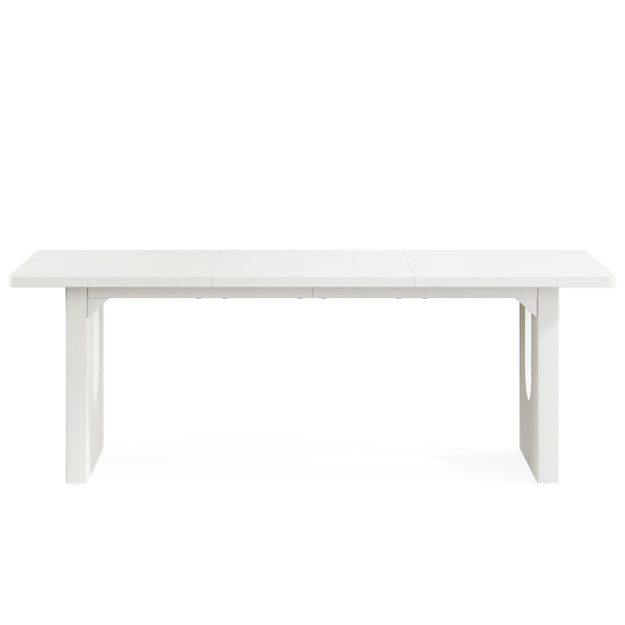 Rectangular Dining Table For 6 - 8 People With Pedestal Base
