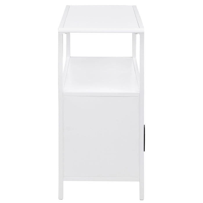 Kenneth - 2 Door Radio Weave Accent Cabinet - White