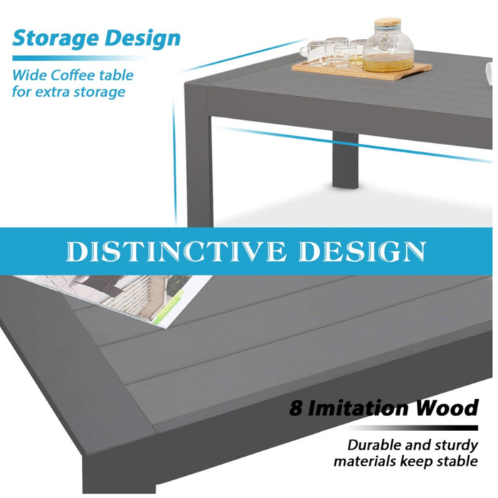 Outdoor Patio Set All-Weather With Thick Cushions