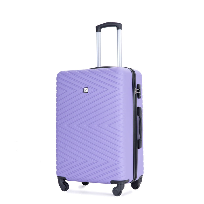 Luggage 4 Piece Lightweight Suitcase With Rotating Wheels With Tsa Lock,