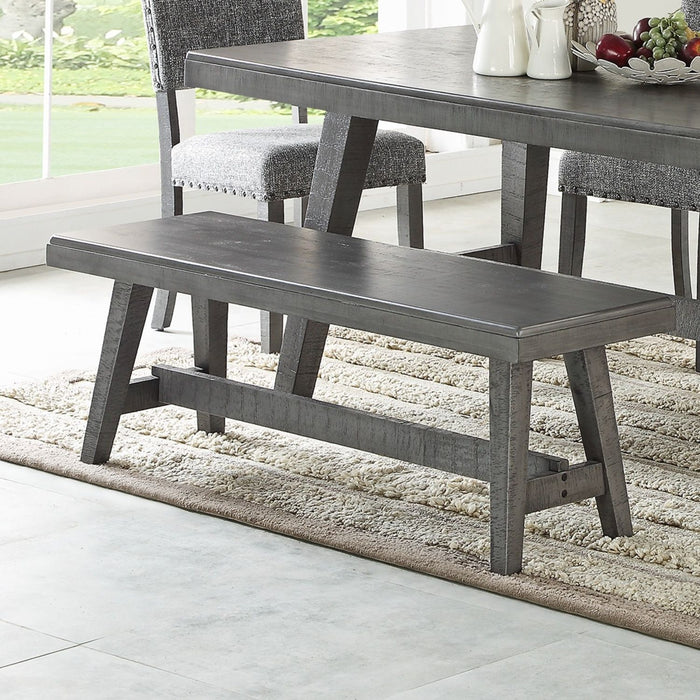 Dining Room Bench - Gray / Gray