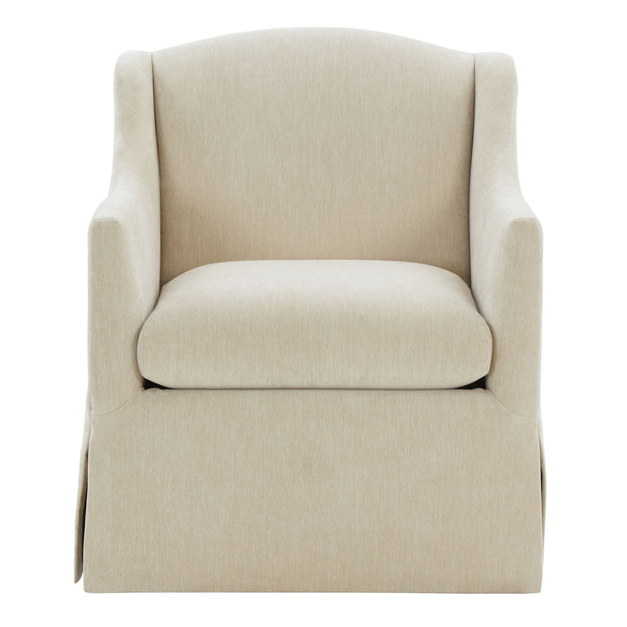 Luisa - Skirted Swivel Accent Chair