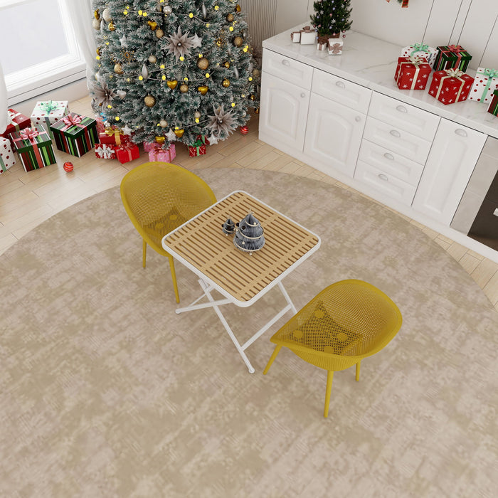 2 Piece Durable Single Chair With Mesh Hollow Out Design