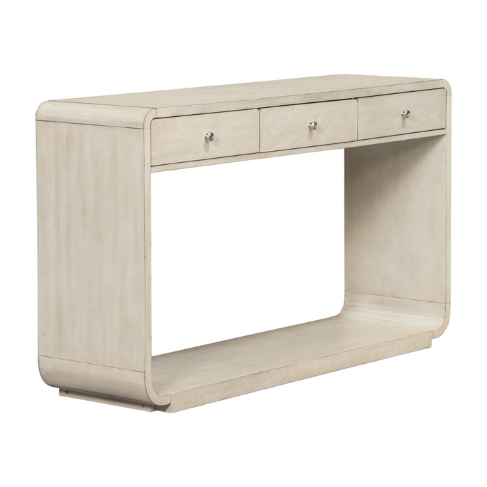 Console Table With 3 Drawers And Display Shelf