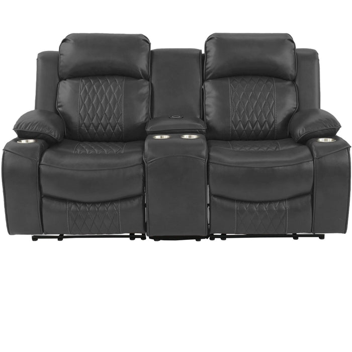 Power Motion Living Room Set With USB Port, Adjustable Headrest, Cup Holder