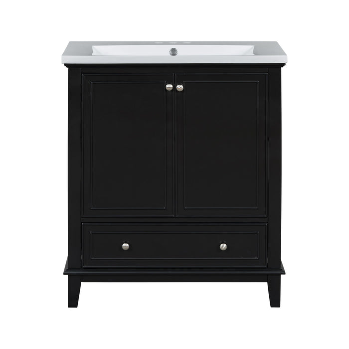 Modern Bathroom Vanity With Sink Combo, Multi Functional Cabinet With Doors And Drawer