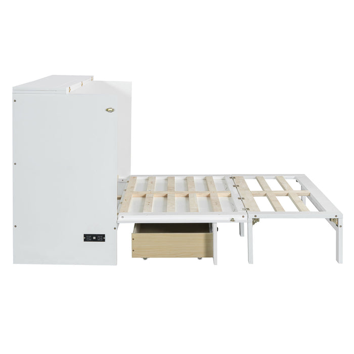 Murphy Bed With Large Drawers