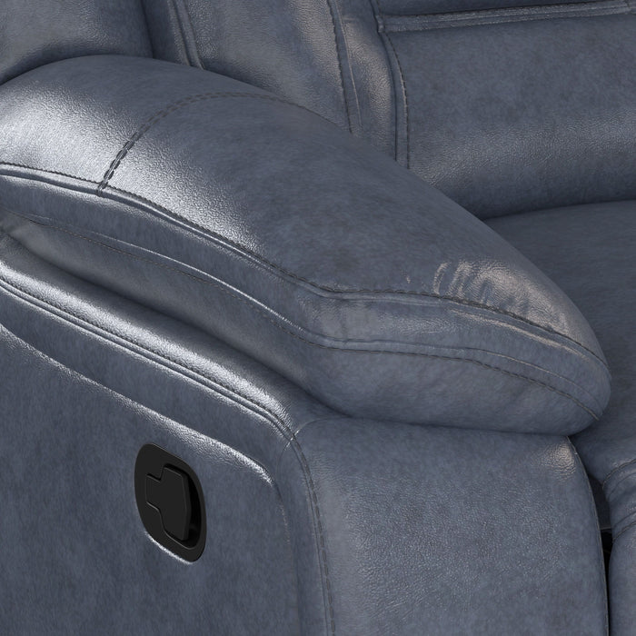 Declan - Reclining Loveseat - Blue
