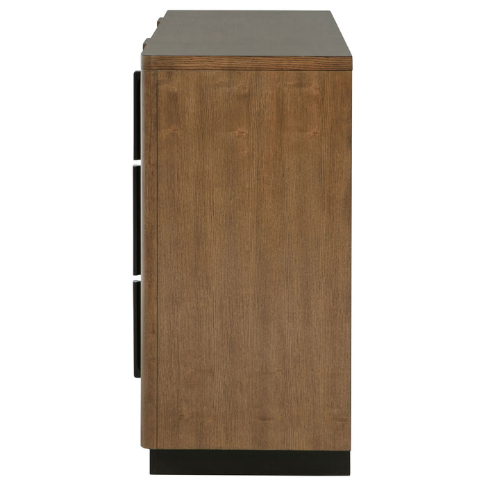 Moraga - 6 Drawer Dresser Cabinet - Ash Brown
