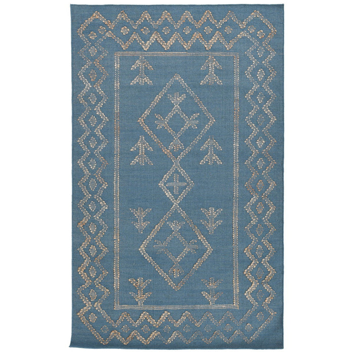 Comporta - 2' x 3' Lagos Rug - Blue / Natural