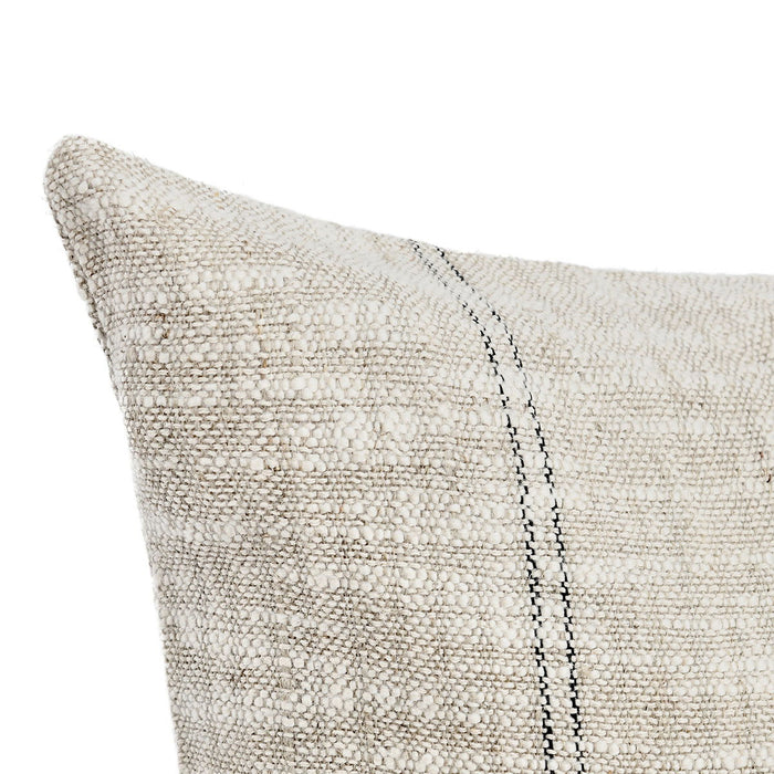 Ria - 36" x 16" Pillow - Natural / Black