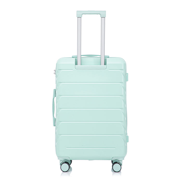 Hard Shell Luggage With Scratch Resistant Surface, 4 Wheels, Combination Lock & Side Hooks