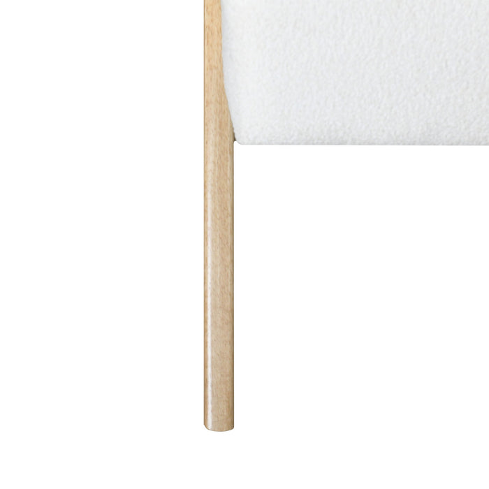 Modern Accent Chair With Polyester Upholstery And Minimalist Lounge Chair For Living Room, Bedroom, Or Office - White